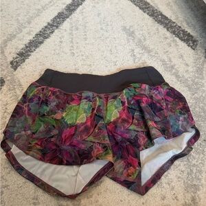 lululemon athletica Multicolor Floral Athletic Shorts